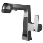 Modern Sink Faucet Pull-Down Lever Handle Brass Faucet Bathroom