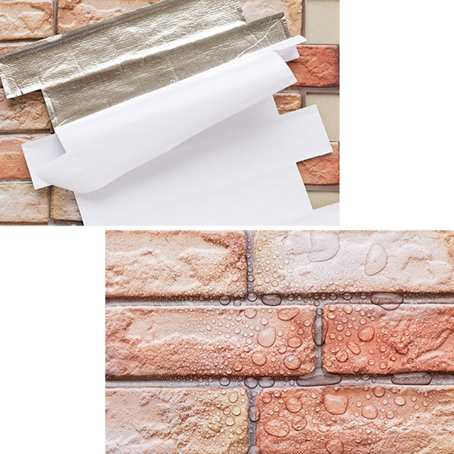 Modern 3D Brick Wall Panel Peel and Stick Waterproof Wall Covering