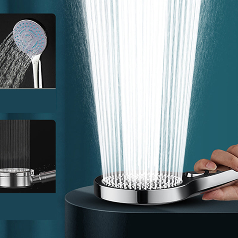 Modern Round Hand Shower Adjustable Spray Pattern Wall Mount Hand Shower