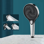 Modern Round Hand Shower Adjustable Spray Pattern Wall Mount Hand Shower