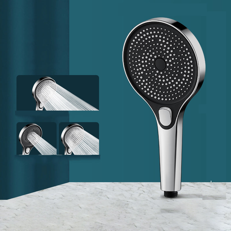 Modern Round Hand Shower Adjustable Spray Pattern Wall Mount Hand Shower