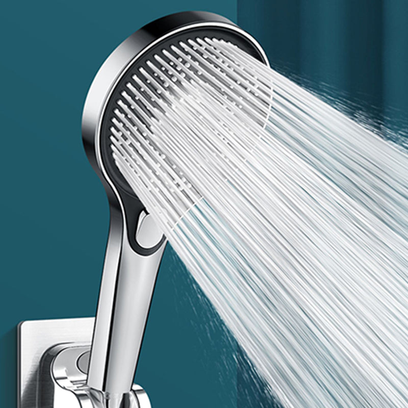 Modern Round Hand Shower Adjustable Spray Pattern Wall Mount Hand Shower