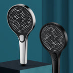 Modern Round Hand Shower Adjustable Spray Pattern Wall Mount Hand Shower