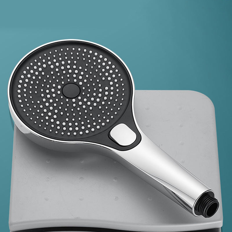 Modern Round Hand Shower Adjustable Spray Pattern Wall Mount Hand Shower