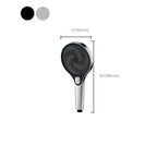 Modern Round Hand Shower Adjustable Spray Pattern Wall Mount Hand Shower