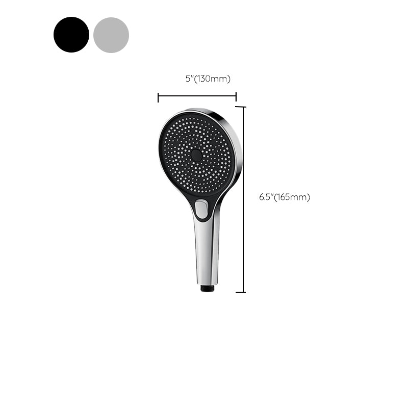 Modern Round Hand Shower Adjustable Spray Pattern Wall Mount Hand Shower