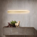 Simple linear wall lamp metal LED staircase wall light in gold, white/warm/natural light