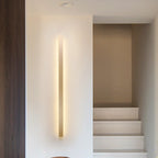 Simple linear wall lamp metal LED staircase wall light in gold, white/warm/natural light