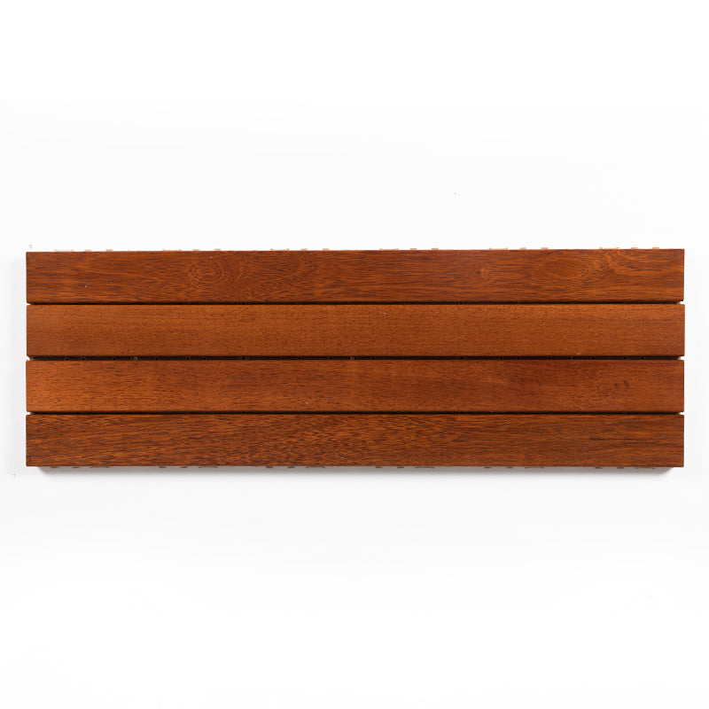 4-Slat Wood Deck/Patio Floor Tiles Interlocking Installation Floor Tiles