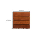 4-Slat Wood Deck/Patio Floor Tiles Interlocking Installation Floor Tiles