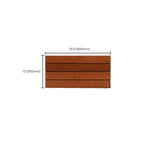 4-Slat Wood Deck/Patio Floor Tiles Interlocking Installation Floor Tiles