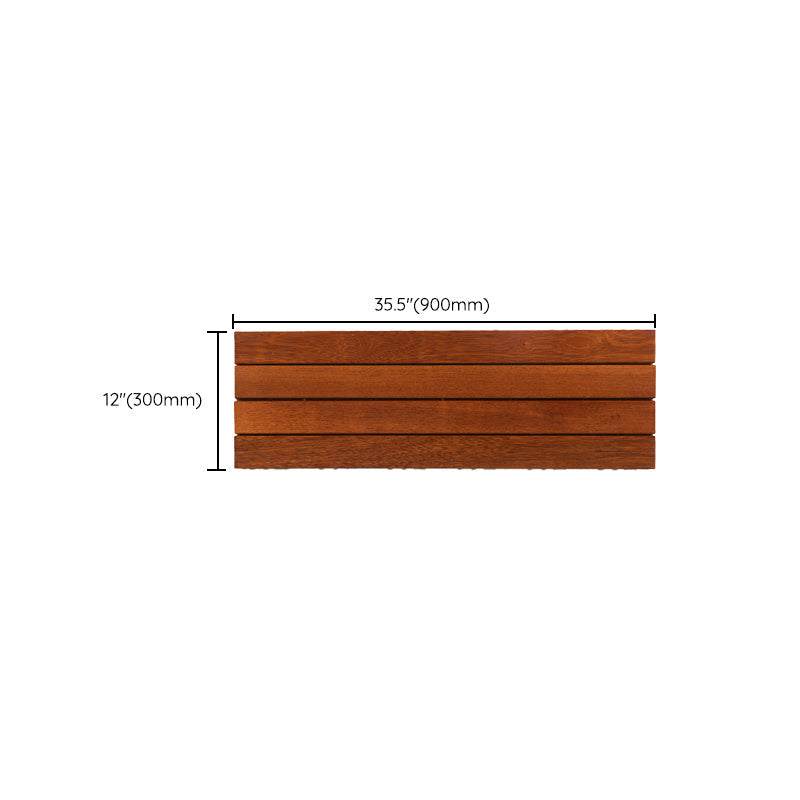 4-Slat Wood Deck/Patio Floor Tiles Interlocking Installation Floor Tiles