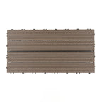 12" X 24" Deck/Pavement Floor Tiles 4-Slat Decking Tiles