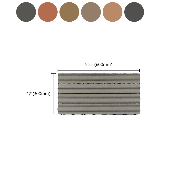 12" X 24" Deck/Pavement Floor Tiles 4-Slat Decking Tiles