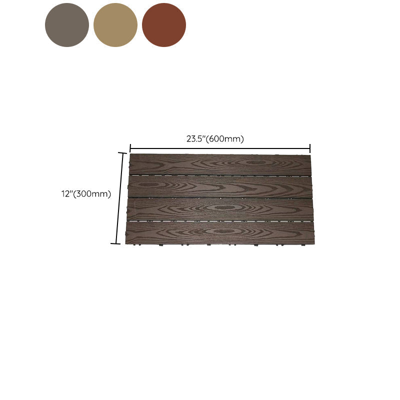 12" X 24" Deck/Pavement Floor Tiles 4-Slat Decking Tiles