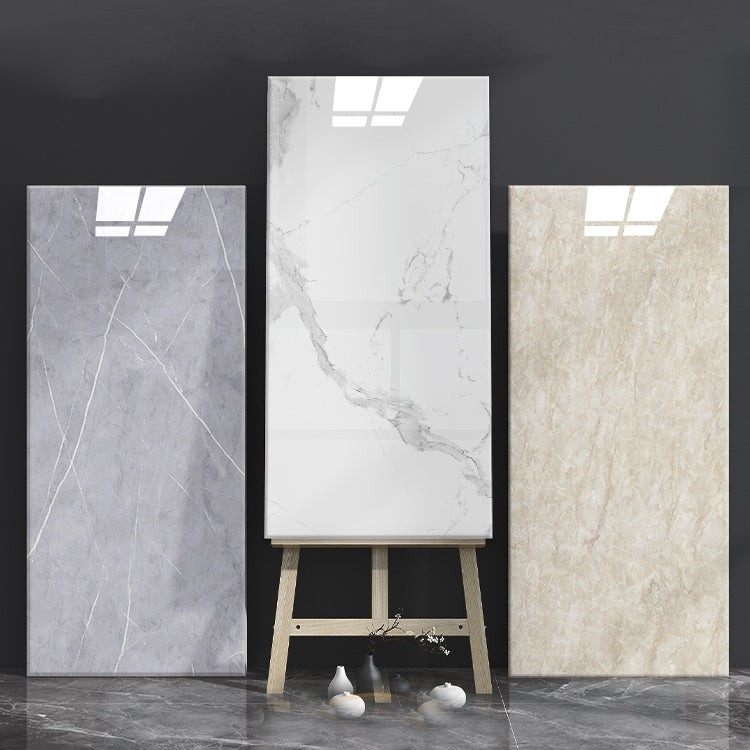 Simple Tile Wallpaper Plastic Waterproof Peel and Stick Back Wall