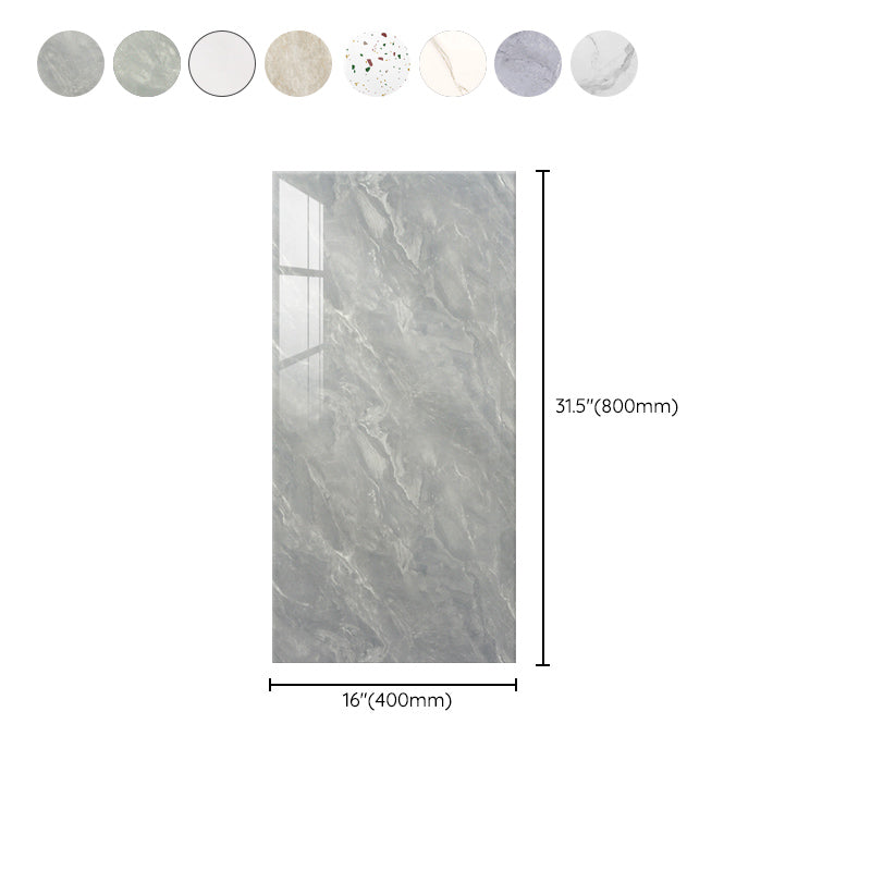 Simple Tile Wallpaper Plastic Waterproof Peel and Stick Backdrop