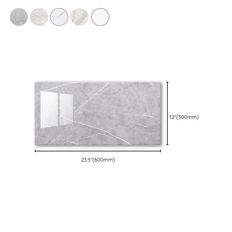 Simple Tile Wallpaper Plastic Waterproof Peel and Stick Backdrop