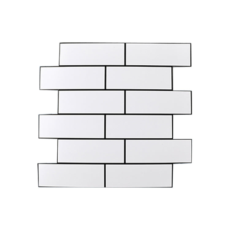 Plastic Peel & Stick Subway Tiles Contemporary Waterproof Peel & Stick Subway Tiles