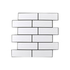 Plastic Peel & Stick Subway Tiles Contemporary Waterproof Peel & Stick Subway Tiles