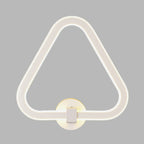 White Triangle Frame Wall Mount Light Modernism LED Acrylic Wall Lamp Wall Light for Balcony