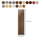 Rectangle PVC Flooring Smooth Peel and Stick Wood Look Vinyl Floor
