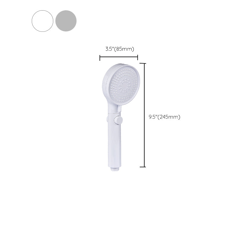 Modern Round Hand Shower 3 Spray Patterns Wall Mounted Hand Shower
