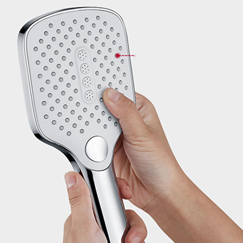 Contemporary Rectangular Hand Shower 3 Jets Wall Mounted Hand Shower