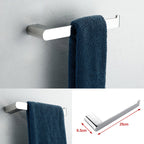 Contemporary bathroom accessories single item or in set in silver