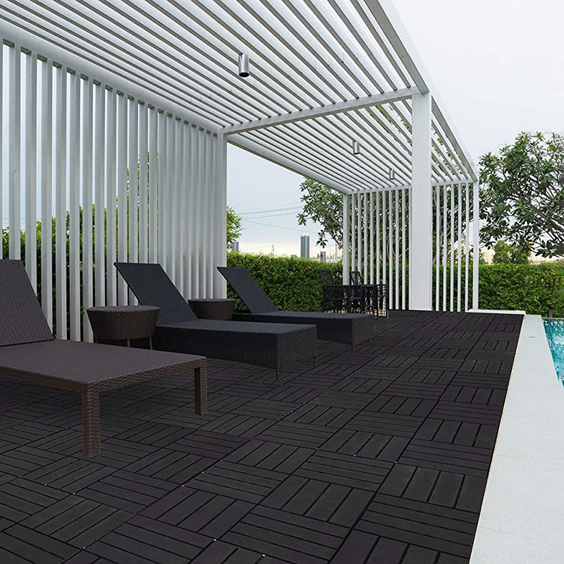4-Slat 12" X 12" PVC Floor Tiles Connection Installation Floor Tiles