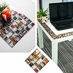 Square Mosaic Peel & Stick Tiles Waterproof Kitchen Splashback Tiles