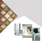 Square Mosaic Peel & Stick Tiles Waterproof Kitchen Splashback Tiles