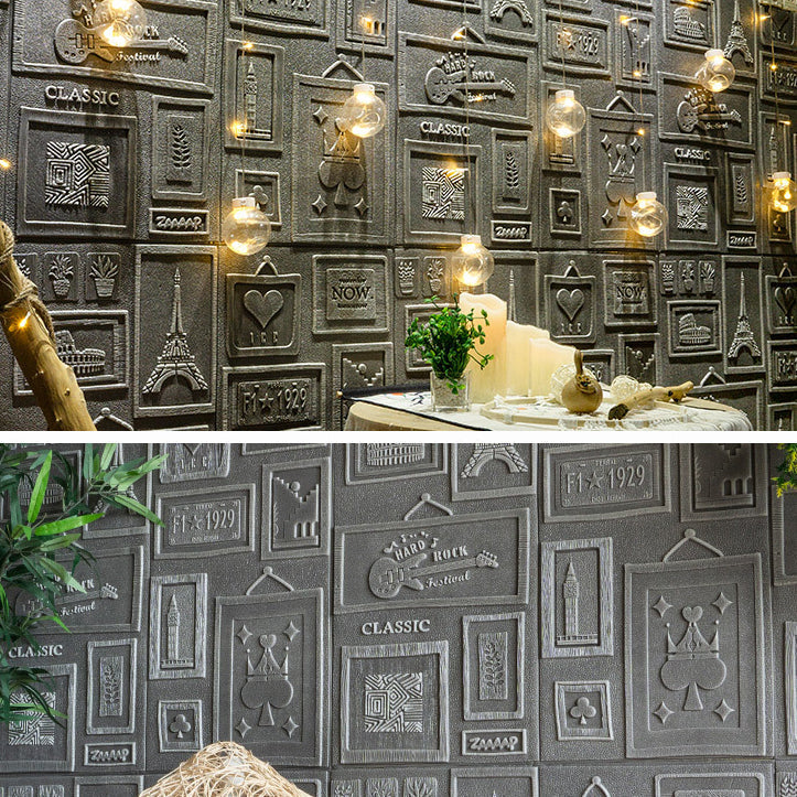 Interior Wall Cladding 3D Print Peel and Stick Waterproof Wall Panel