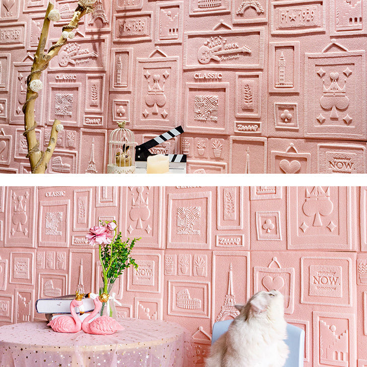 Interior Wall Cladding 3D Print Peel and Stick Waterproof Wall Panel