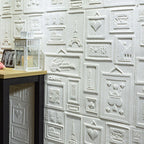 Interior Wall Cladding 3D Print Peel and Stick Waterproof Wall Panel