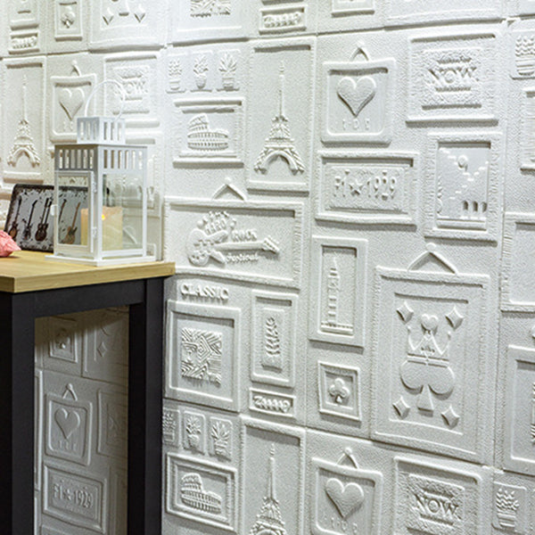 Interior Wall Cladding 3D Print Peel and Stick Waterproof Wall Panel