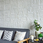 Interior Wall Cladding 3D Print Peel and Stick Waterproof Wall Panel