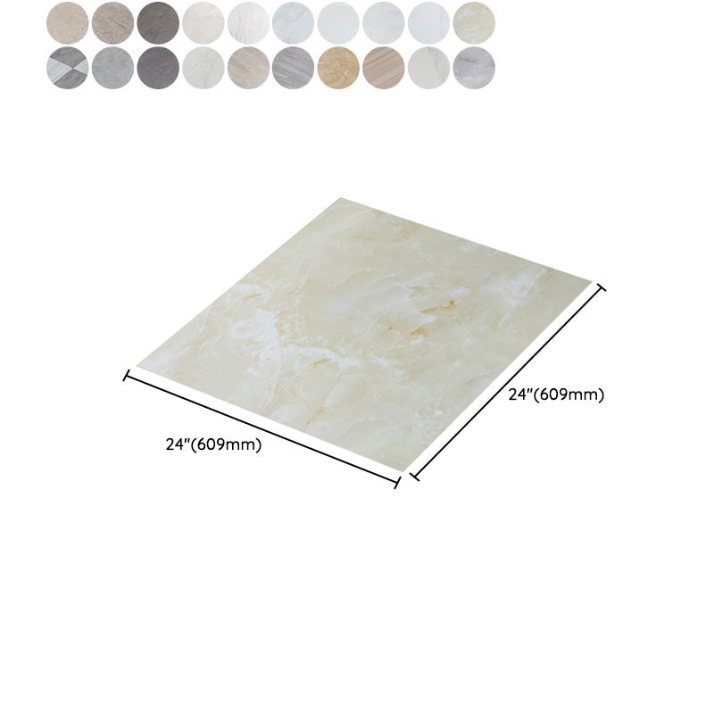 Peel and Stick PVC flooring Smooth marble look fire protection vinyl floor