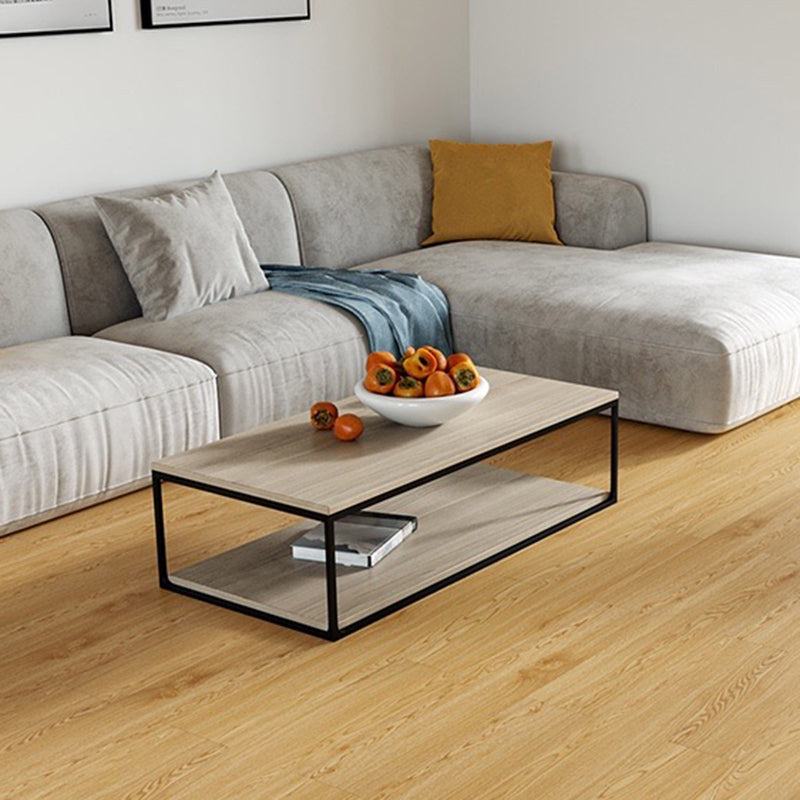 Peel and Stick PVC Flooring Smooth Wood Look Effect Slip Resistant Vinyl Floors