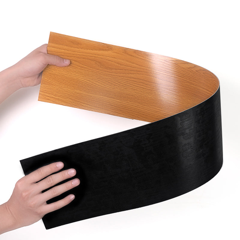 Peel and Stick PVC Flooring Smooth Wood Look Effect Slip Resistant Vinyl Floors