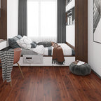 Peel and Stick PVC Flooring Smooth Wood Look Effect Slip Resistant Vinyl Floors