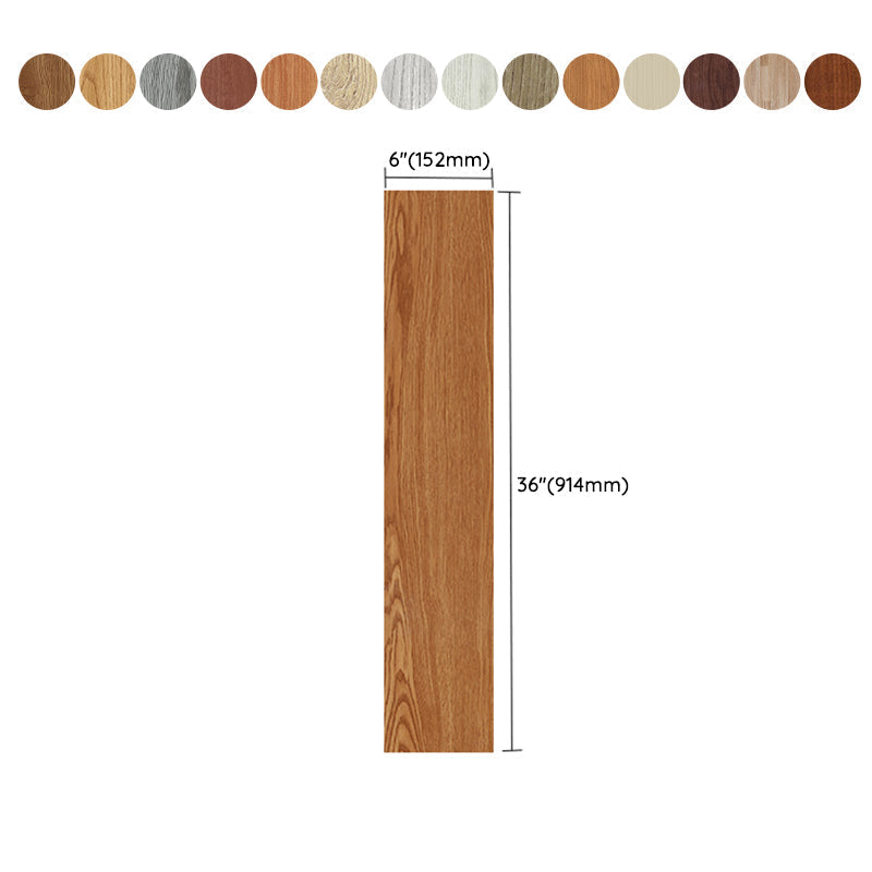 Peel and Stick PVC Flooring Smooth Wood Look Effect Slip Resistant Vinyl Floors