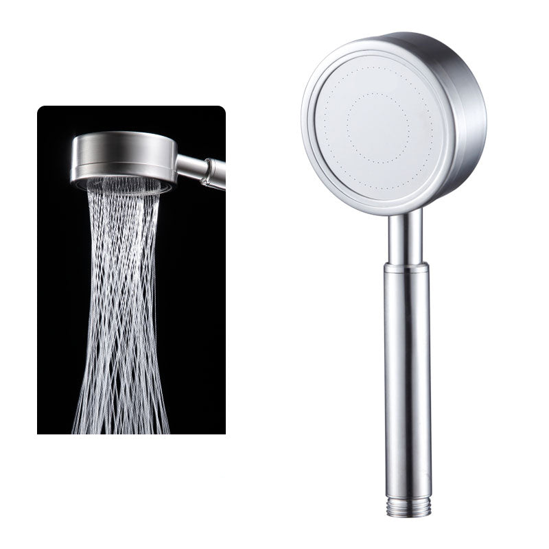 Round Water Filtration Handheld Shower Medium Flow Stainless Steel Handheld Shower