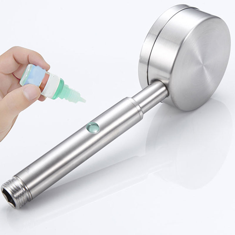 Round Water Filtration Handheld Shower Medium Flow Stainless Steel Handheld Shower