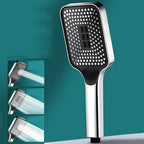 Rectangular Water Filtration Hand Shower 3 Jets Wall Mounted Hand Shower
