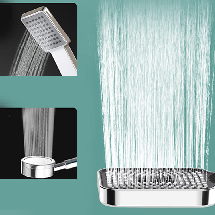 Rectangular Water Filtration Hand Shower 3 Jets Wall Mounted Hand Shower