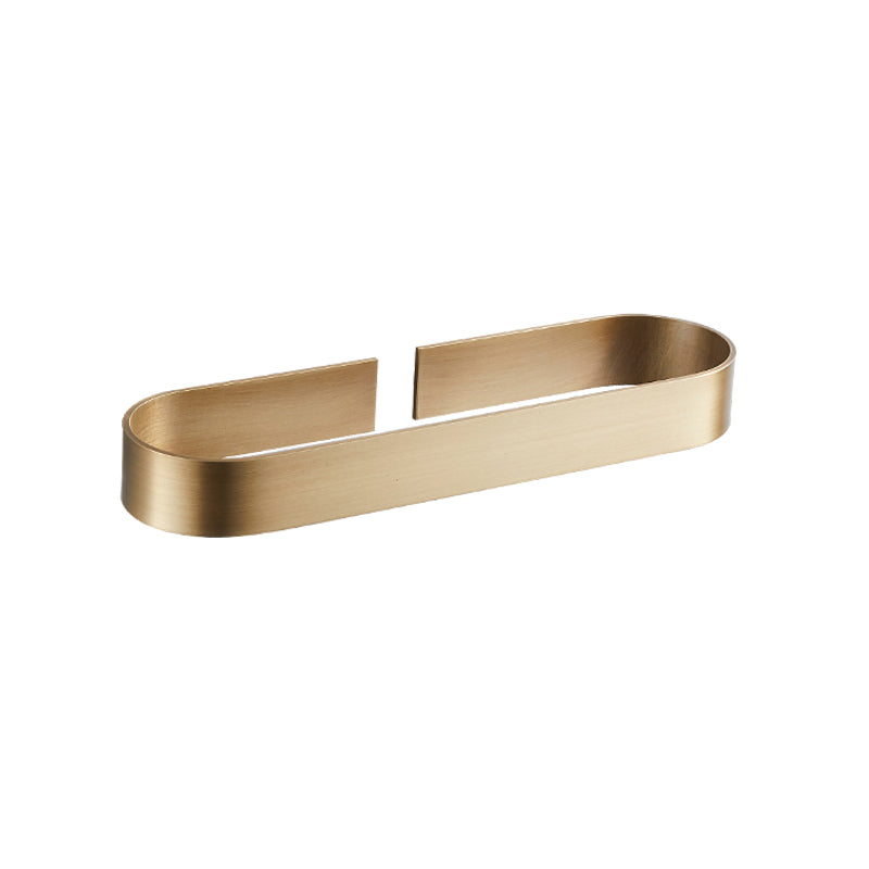 2-piece modern bathroom hardware set in gold/black, towel holder
