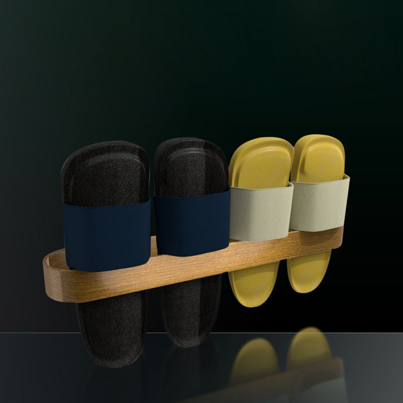 2-piece modern bathroom hardware set in gold/black, towel holder
