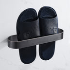 2-piece modern bathroom hardware set in gold/black, towel holder