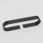 2-piece modern bathroom hardware set in gold/black, towel holder